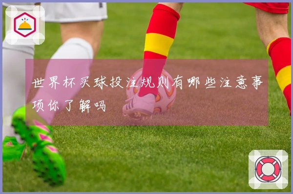 世界杯买球投注规则有哪些注意事项你了解吗