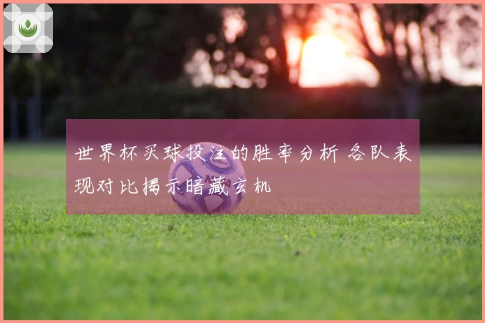 世界杯买球投注的胜率分析 各队表现对比揭示暗藏玄机